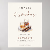 Toasts and Smokes Whisky & Cigar Birthday Welcome