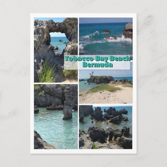 Tobacco Bay Beach, Bermuda postcard (Front)