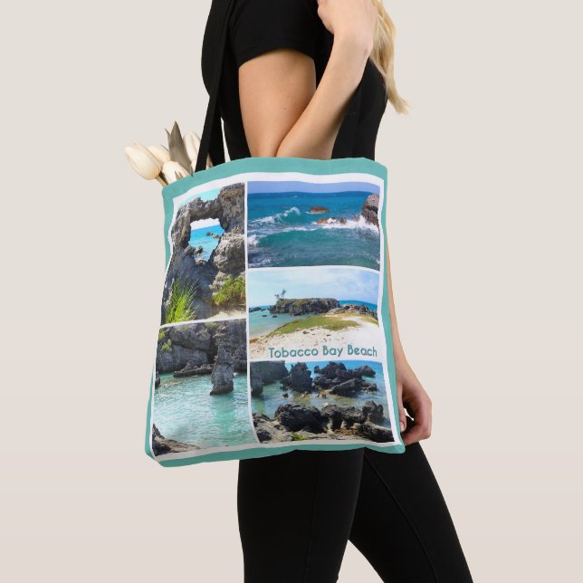 Tobacco Bay Beach, Bermuda   Tote Bag (Close Up)