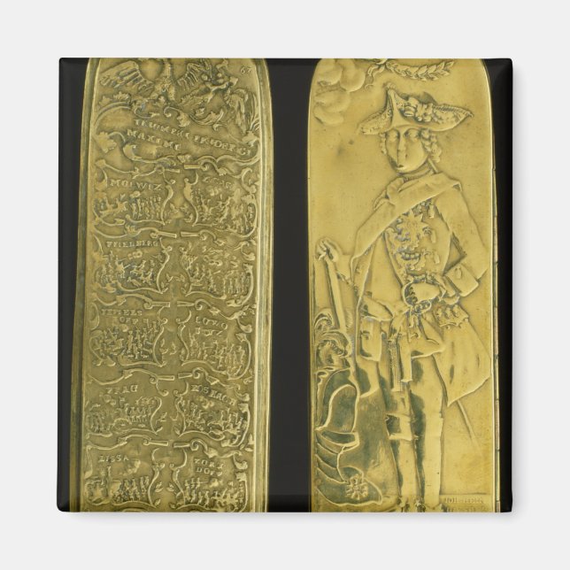 Tobacco box depticting Frederick II Magnet (Front)