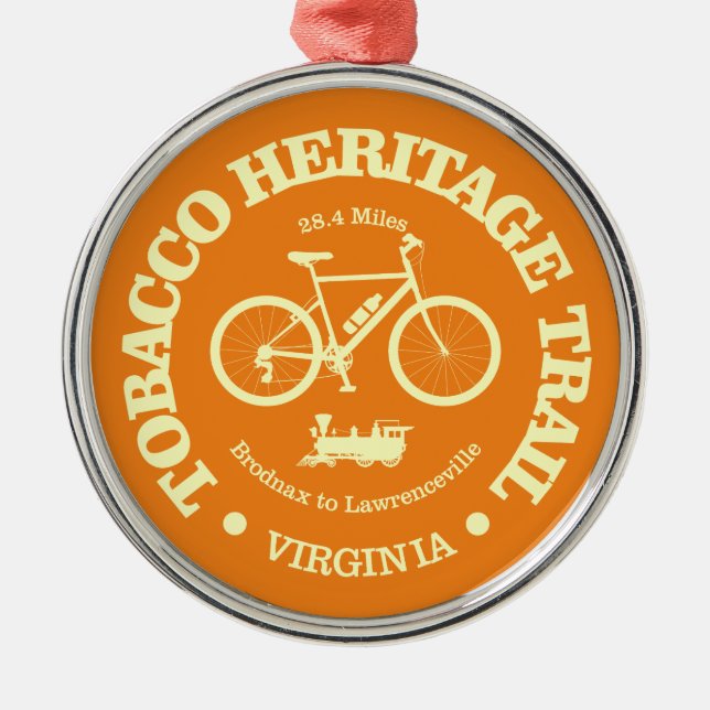 Tobacco Heritage Trail (cycling) Metal Ornament (Front)