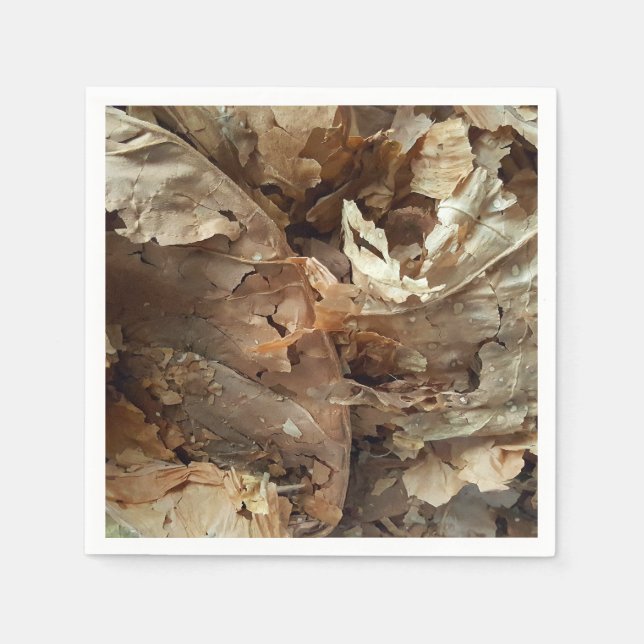 Tobacco Leaf Cigar Bar Lounge Napkin (Front)