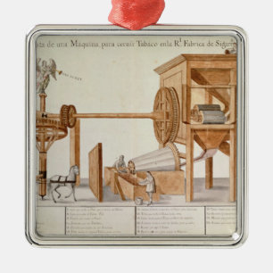 Tobacco Sieving Machine from the Royal Tobacco Metal Tree Decoration