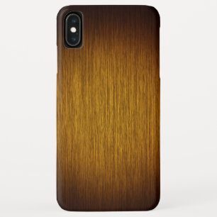 Tobacco Sunburst Grainy Wood Background iPhone XS Max Case