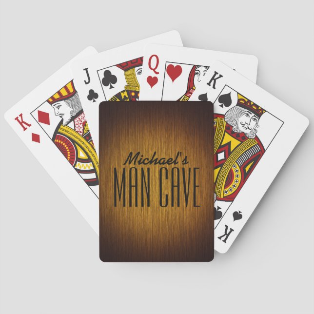 Tobacco Sunburst Man Cave Playing Cards (Back)