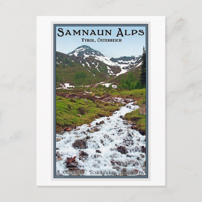Tobadill - Samnaun Alps Postcard (Front)