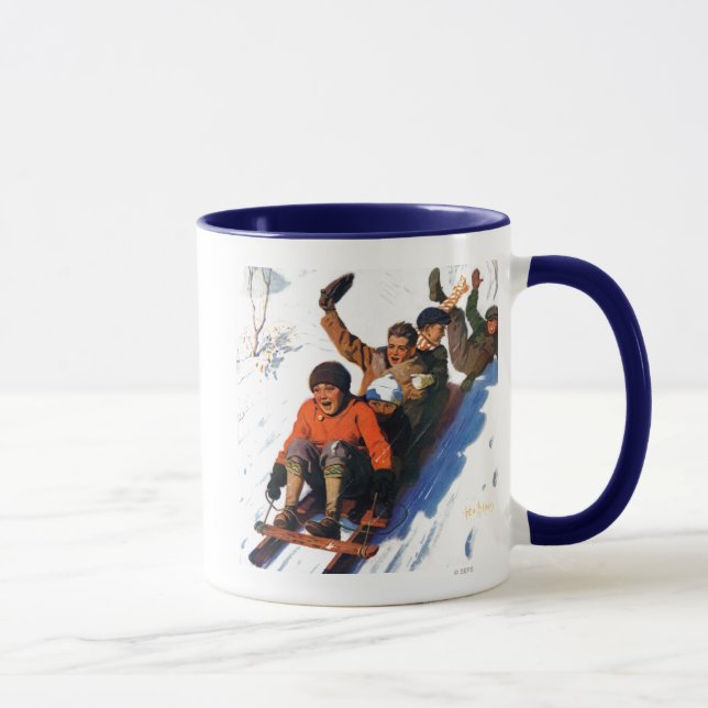 Tobagganing Mug (Right)
