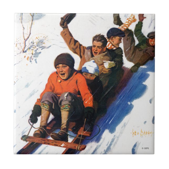 Tobagganing Tile (Front)