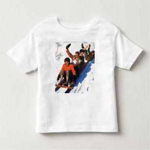 Tobagganing Toddler T-Shirt