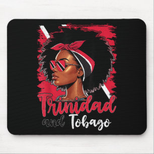 Tobagonian Girl Trinidad Flag Proud Trini Women T- Mouse Pad