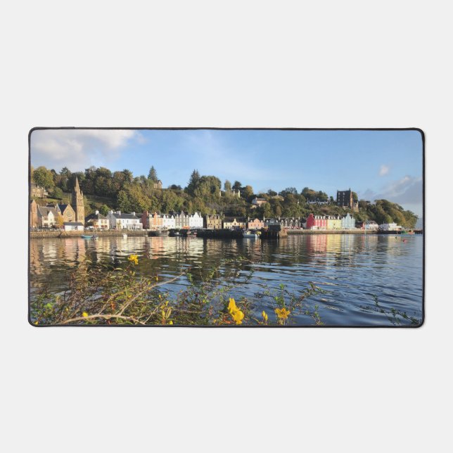 Tobermory, on the Isle of Mull, Scotland Desk Mat (Front)