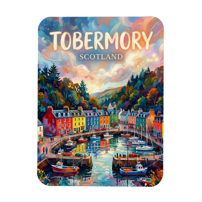 Tobermory Scotland Magnet (Vertical)