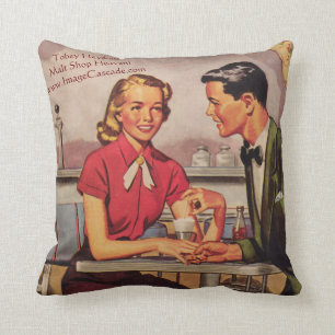Tobey Heydon:  1950s Malt Shop Heaven! Cushion