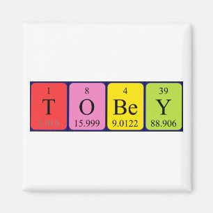 Tobey periodic table name magnet