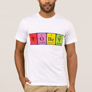 Tobey periodic table name shirt