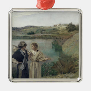 Tobias and the Archangel Raphael Metal Tree Decoration