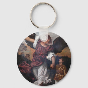 Tobias and the Archangel Raphael  - Titian Key Ring
