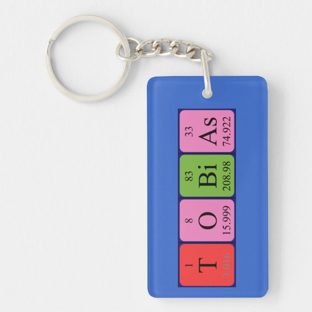 Tobias periodic table name keyring (Front)