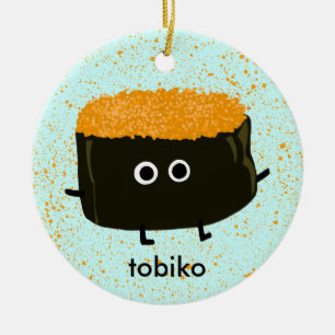Tobiko Sushi Ceramic Tree Decoration