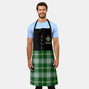 Tobin Irish Shield/Tartan Personalized Kilt  Apron