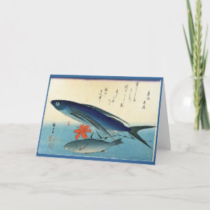 Tobiuo & Ishimochi - Colourful Japanese Fish Print Card