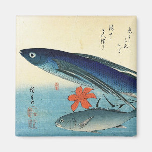 Tobiuo & Ishimochi - Colourful Japanese Fish Print Magnet