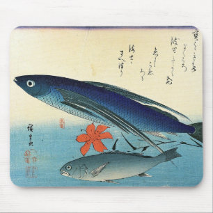 Tobiuo & Ishimochi - Colourful Japanese Fish Print Mouse Pad