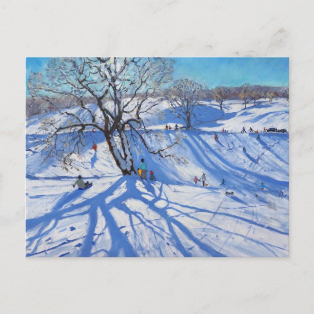 Tobogganers Chatsworth 2012 Postcard (Front)