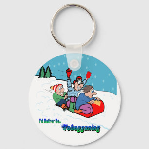 Tobogganing Key Ring