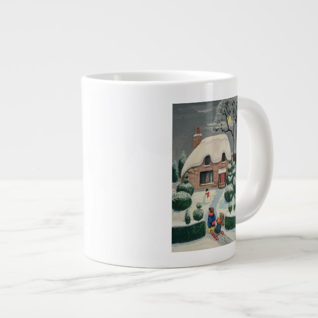 Tobogganing Large Coffee Mug (Front Right)