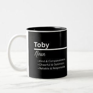 Toby Boy Name Definition Personalized Mug