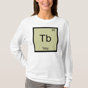 Toby Name Chemistry Element Periodic Table T-Shirt