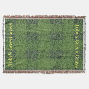 Toby's Green Grass Throw Blanket