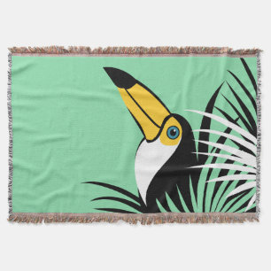Toco Toucan Bird Throw Blanket