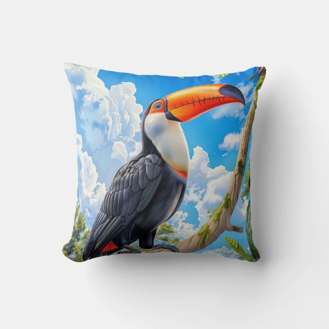 Toco toucan cushion (Front)