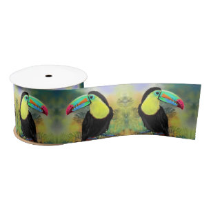 Toco Toucan Ribbon Satin Ribbon