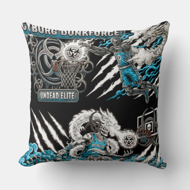 TOCOCLAWS Cyborg Dunkforce - Undead Elite Basketba Cushion (Front)