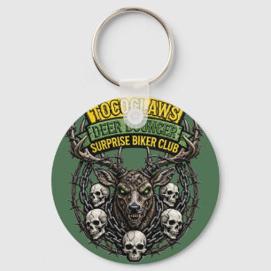 TOCOCLAWS Deer Bouncer Throw Pillow - Surprise Bik Key Ring