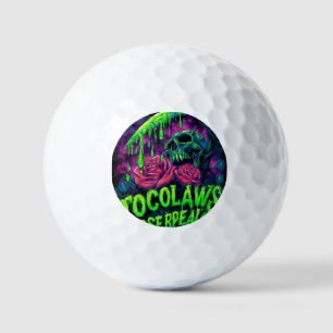 TOCOCLAWS Grim Reaper Skull Slime Rose Horror Golf Balls
