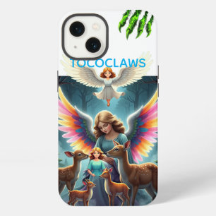 TOCOCLAWS Guardian Angels & Woodland Deer Fantasy iPhone 13 Case