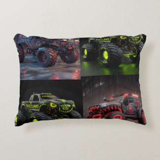 TOCOCLAWS Swamp Beast: Toxic Skull Monster Truck Decorative Cushion