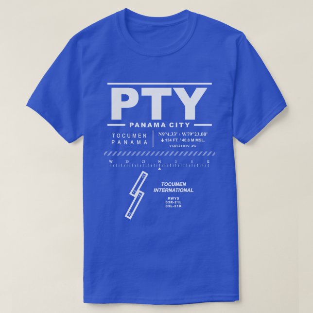 Tocumen International Airport PTY T-Shirt (Design Front)