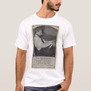 Tod Browning 1921 vintage portrait T-shirt