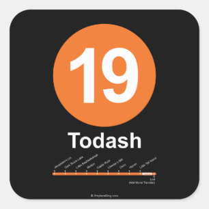 Todash Square Sticker