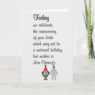 Today A Funny Happy Birthday Poem Card