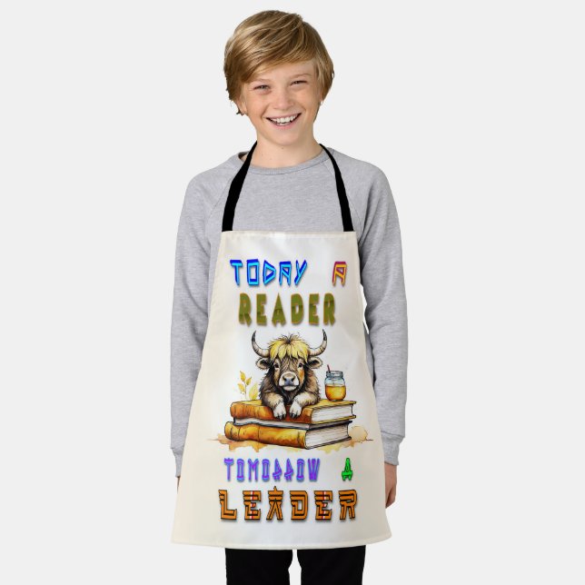Today A Reader Tomorrow A Leader Apron (Worn)