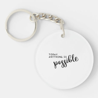 Today anything is possible | Monogram Personalised Key Ring