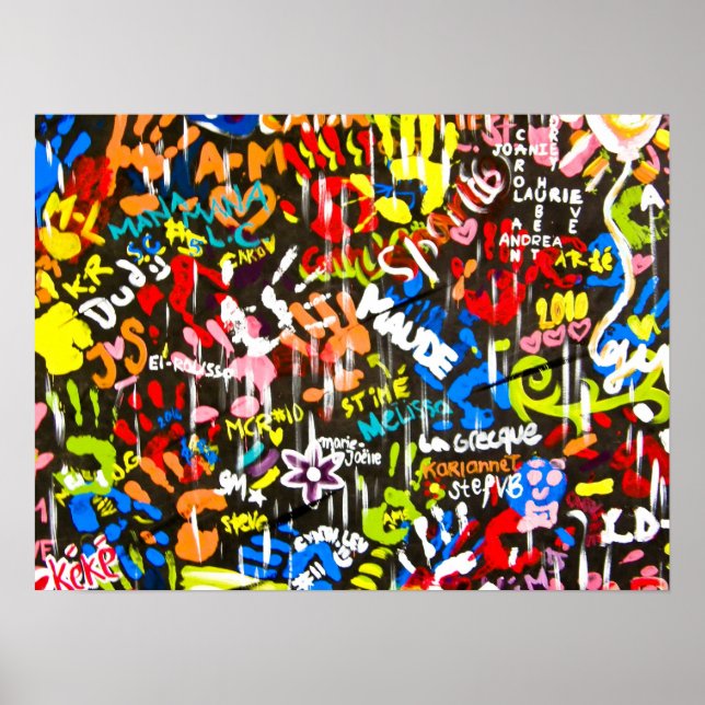 today best award graffiti poster (Front)