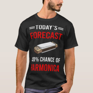 Today Forecast Harmonica Mouth Organ T-Shirt