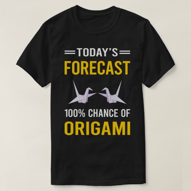 Today Forecast Origami T-Shirt (Design Front)